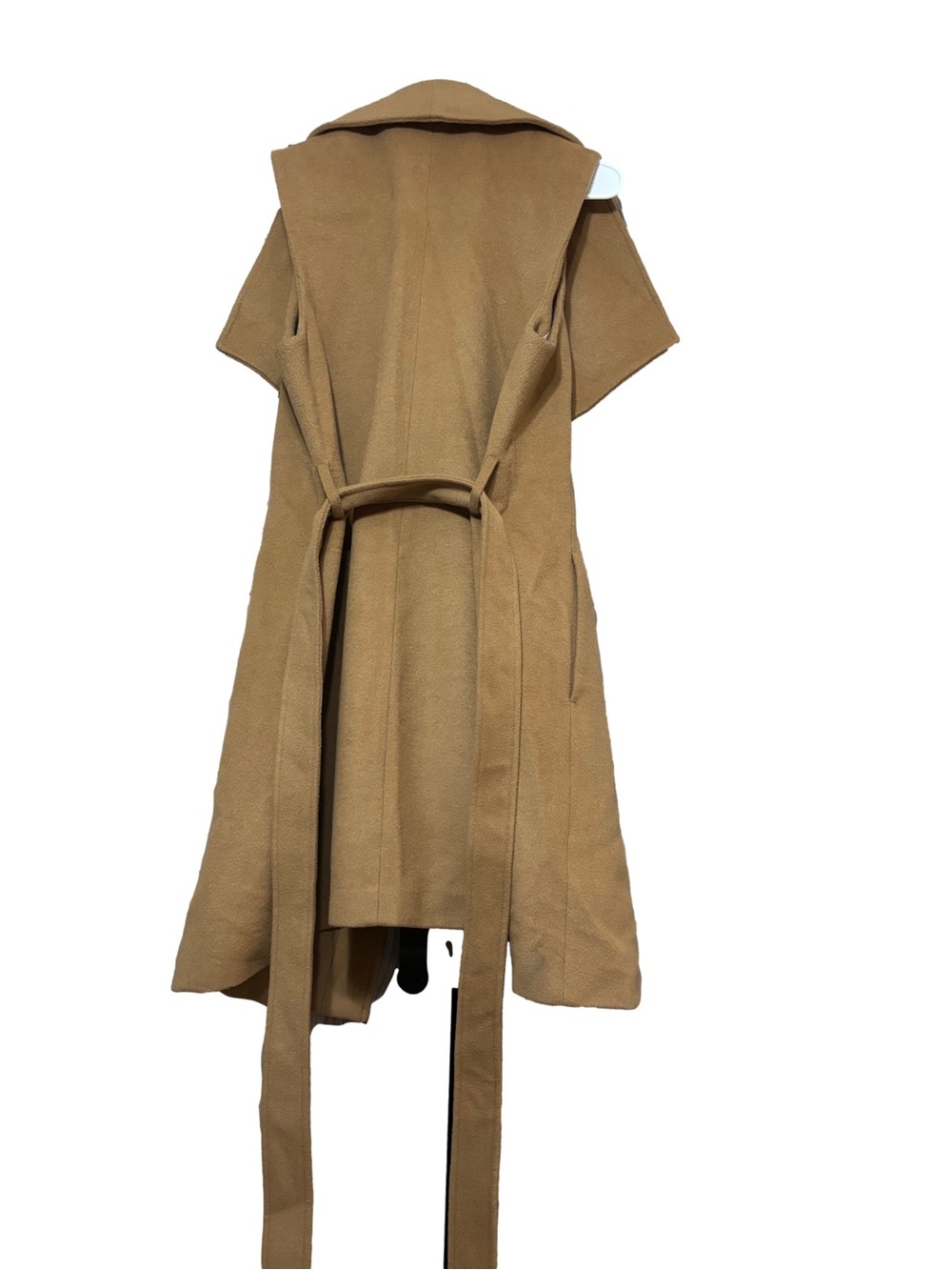 Michael Kors Camel Brown Wool Blend Duster Coat with Belt - Picture 3 of 4